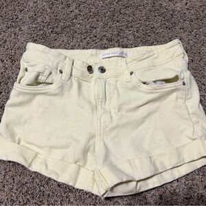 Yellow Jean shorts